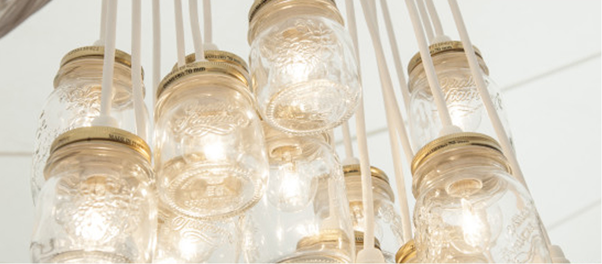 Glass Jars chandelier