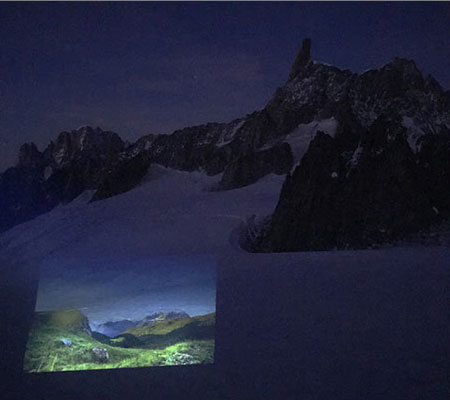 Projections on the Monte Bianco